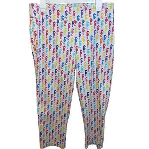 ATTYRE Women’s Seahorse Multicolor Pull On Pants